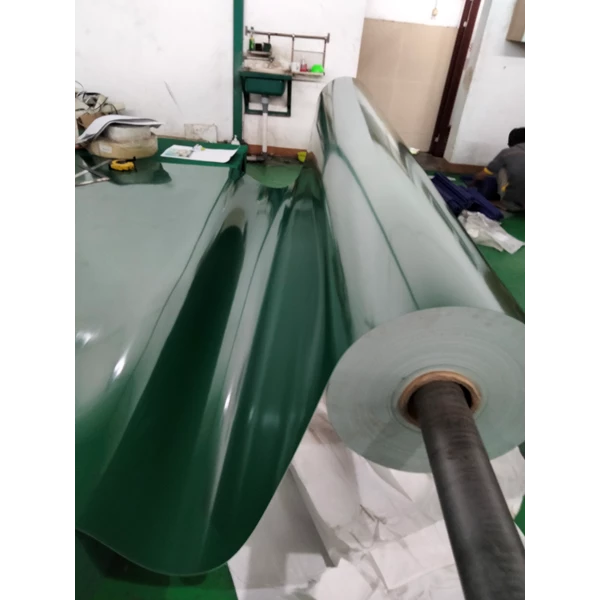 belt conveyor pvc polos hijau