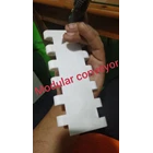 Rubber Conveyor Modular Putih plastik 10